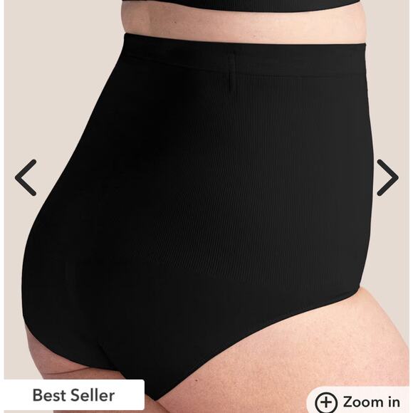 Shapermint Women's Size M/L Black All Day High Waisted Shaper Bottoms Shapewear - Picture 2 of 12